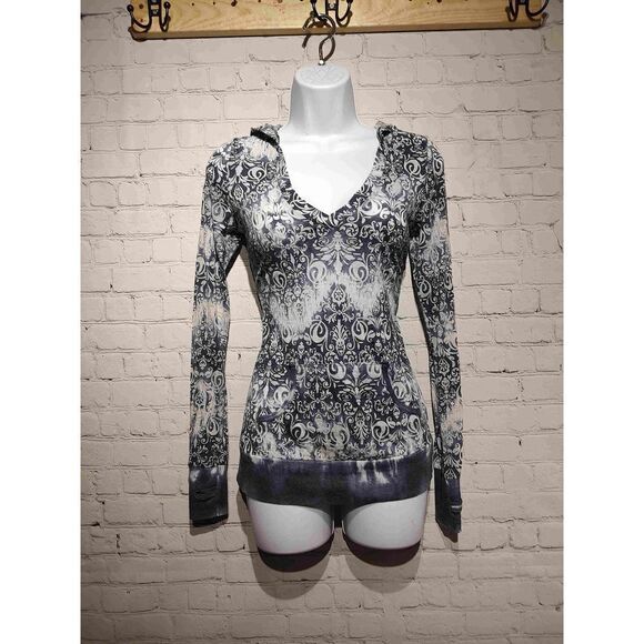 Maurices lightweight semi sheer hooded top small - Picture 1 of 5